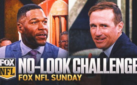 Drew Brees, 'FOX NFL Sunday' Crew compete in No-Look Pass Challenge