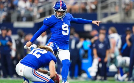 Giants' Graham Gano questionable to kick vs. Chiefs after suffering groin injury in warmups, per report