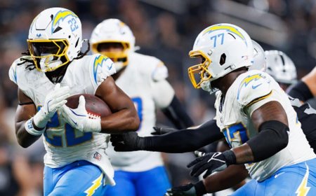 Najee Harris injury update: Chargers RB to miss remainder of 2025 season after tearing Achilles