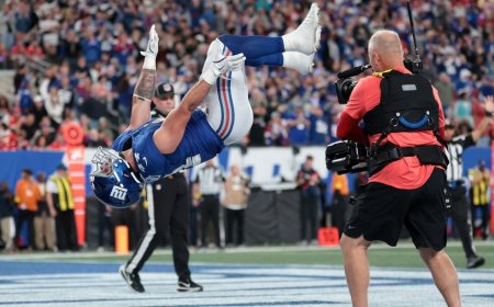 Backflips, bruising runs and big-play ability: Why Giants RB Cam Skattebo could be steal of 2025 NFL Draft