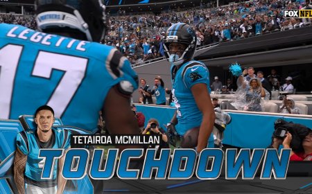 Panthers' Tetairoa McMillan gets FIRST NFL TD to tie game against Cowboys | NFL Highlights