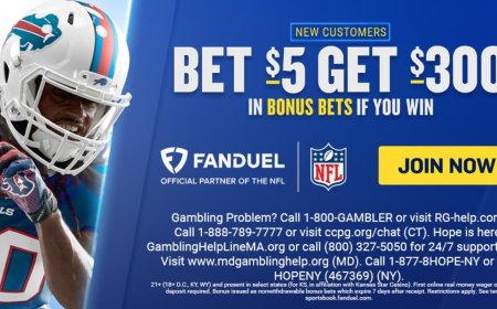 Use FanDuel promo code, get $300 bonus bets for Monday Night Football, Bills-Falcons and Commanders-Bears