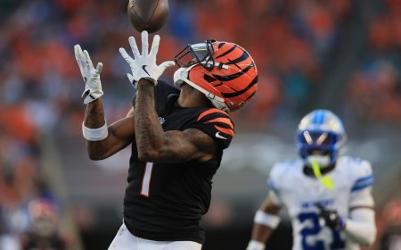 Steelers vs. Bengals NFL player props: Self-learning AI backs Chase over 73.5 yards on Thursday Night Football