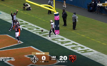 Saints' Spencer Rattler finds Chris Olave for 21-yard TD, shrinking deficit against Bears | NFL Highlights