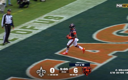 D'Andre Swift rushes for 11-yard TD, extending Bears lead over Saints | NFL Highlights