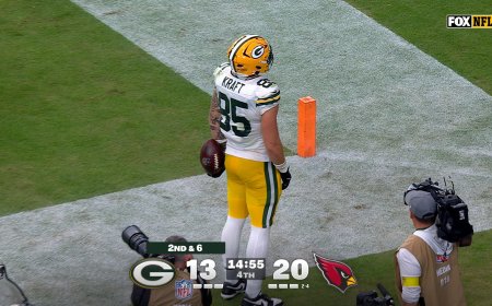 Packers' Jordan Love finds Tucker Kraft for 7-Yard TD to even score vs. Cardinals | NFL Highlights