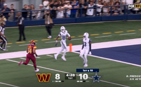 Dak Prescott finds CeeDee Lamb for 74-yard TD, extending Cowboys' lead over Commanders | NFL Highlights