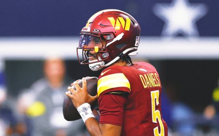 Commanders QB Jayden Daniels Out; Marcus Mariota To Start vs. Chiefs