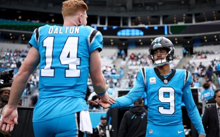 Panthers QB Bryce Young doubtful to play against Bills due to ankle injury, Andy Dalton in line to start
