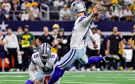 Is Cowboys kicker Brandon Aubrey about to break the NFL's longest field goal record in Denver?