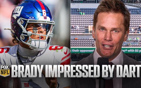 Tom Brady: Giants Rookie Jaxson Dart Has 'All of Those QB1 Traits I Look For'