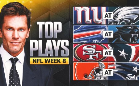 NFL Week 8 Live Updates, Score: Giants-Eagles, 49ers-Texans, Browns-Patriots, More