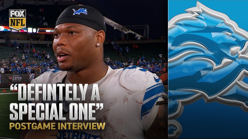 David Montgomery on securing a win in his return to Cincinnati: “Definitely a special one”