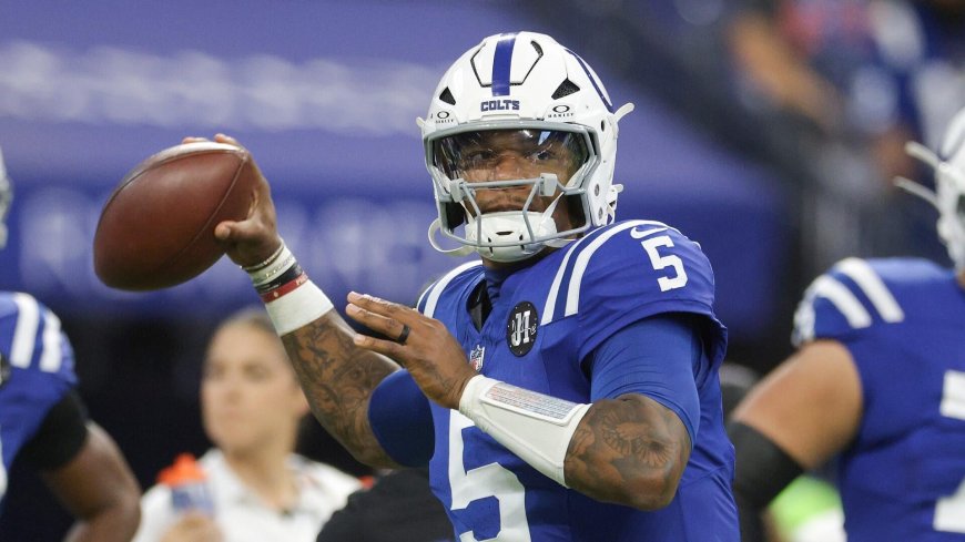 Colts QB Anthony Richardson taken to hospital with orbital fracture after eye injury in pregame warmups