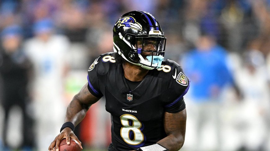 Ravens clarify change to Lamar Jackson's injury status ahead of game vs. Bears as NFL plans further review