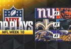 NFL Week 10 Highlights: Lions, Seahawks Roll; Pats, Ravens, Bears Win Close Ones