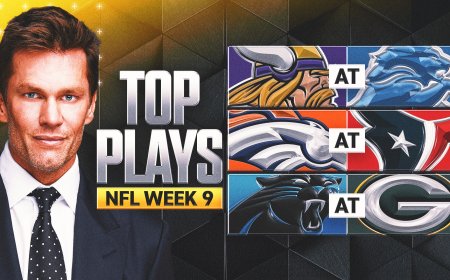 NFL Week 9 Live Updates, Scores: Vikings-Lions, Broncos-Texans, Colts-Steelers, More