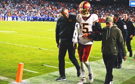 2025 NFL Week 10 Buzz: Commanders Jayden Daniels Avoids Surgery, IR For Now