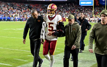 Jayden Daniels injury update: Commanders star QB gets positive news on dislocated left elbow