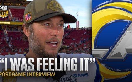 Rams' Matthew Stafford after his four-touchdown performance vs. 49ers: 'It feels good' 💪