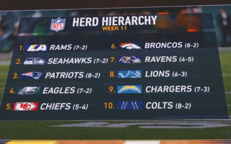 Herd Hierarchy Week 10: How Far Did the Eagles Fall? Is the NFC West the Best?