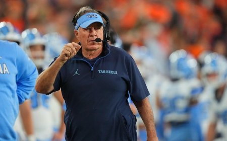 North Carolina coach Bill Belichick says he will not pursue any NFL coaching vacancies with Giants' job open