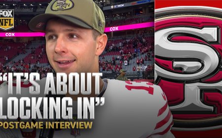 'It felt great to get back out and compete' – Brock Purdy after three TD performance vs. Cardinals