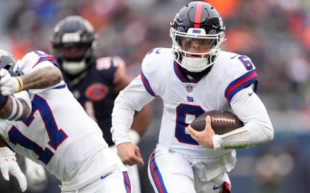 Jaxson Dart still in concussion protocol, out for Giants vs. Lions as Jameis Winston prepares for second start