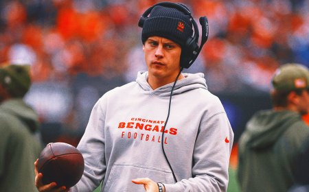 NFL Injury Report Week 12: Bengals' Joe Burrow, Giants' Jaxson Dart Remain Out