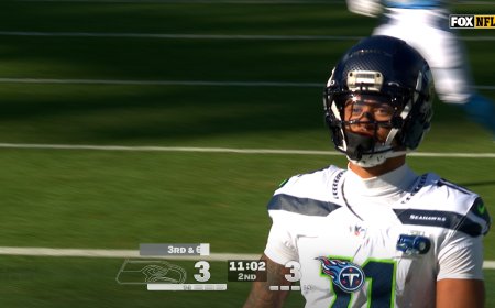 Sam Darnold finds Jaxon Smith-Njigba for 63-yard TD, giving Seahawks the lead over Titans