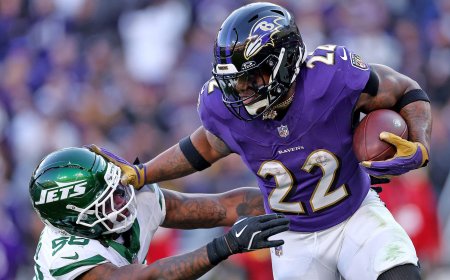 Derrick Henry passes three Hall of Famers on career rushing list in Ravens win over Jets