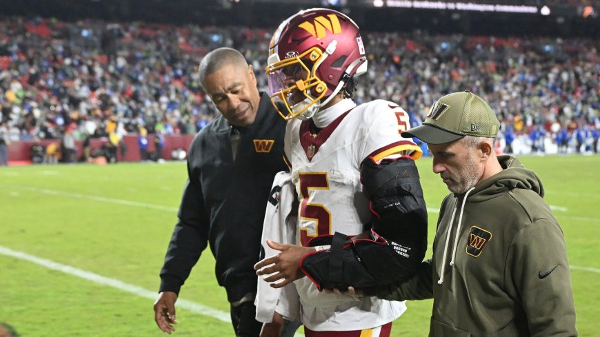 Jayden Daniels injury: Commanders star QB severely hurts left elbow late in loss to Seahawks