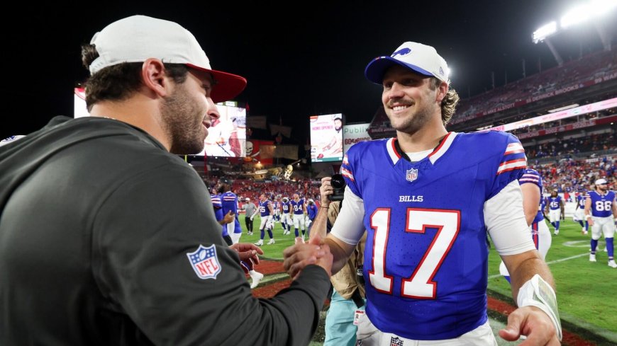 Bills' Josh Allen, Buccaneers' Baker Mayfield poke fun at each other ahead of Week 11 matchup