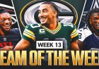 NFL Week 13 Team of the Week: Jordan Love, Bijan Robinson Headline Top Performers