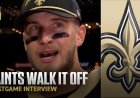 Tyler Shough shows RESILIENCE as Saints win on walk-off FG over Panthers 🎯