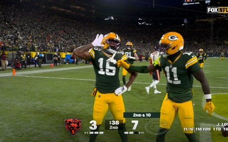 Packers' Jordan Love connects with Bo Melton for a 45-yard touchdown | NFL Highlights