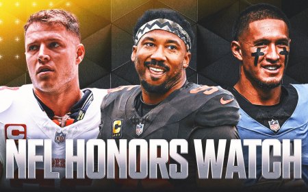 2025 NFL Honors Watch: Myles Garrett, Christian McCaffrey Cruising for Major Awards
