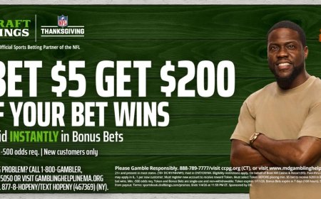 Use DraftKings promo code to get $200 in bonus bets by targeting Falcons-Buccaneers on Thursday Night Fotoball