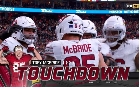 Jacoby Brissett finds Trey McBride for a two-yard TD, cutting the Cardinals' deficit against the Texans | NFL Highlights