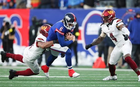 Giants not altering game plan for Jaxson Dart after another injury scare: 'We're not gonna change much'